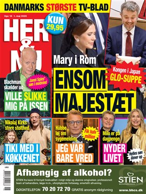 Flot tofarvet plaid & 26 nr. af HER&NU