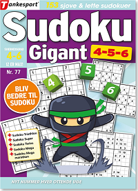 Sudoku Gigant 4-5-6 - giv som gave
