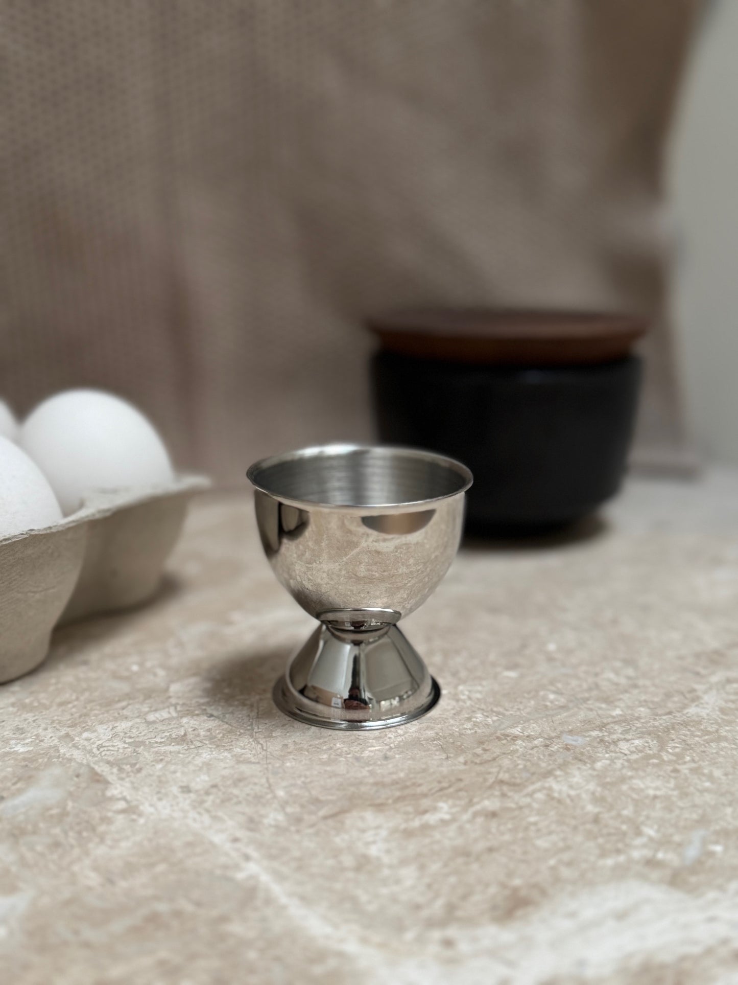 Æggebæger, rustfrit stål