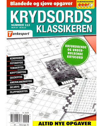 Krydsordsklassikeren - abonnement