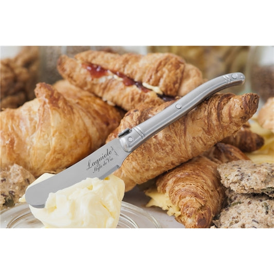 Laguiole smørkniv, rustfrit stål - 4 stk.