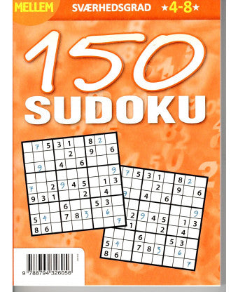 Sudoku 150: Sværhedsgrad Mellem