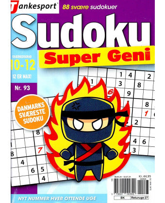 Sudoku Super Geni - Giv som gave