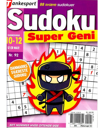 Sudoku Super Geni - Giv som gave