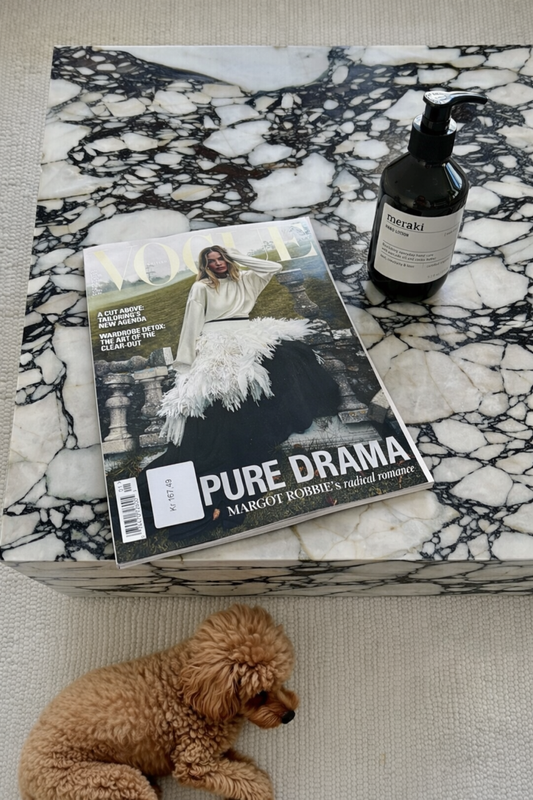 Magasinet Vogue UK + Meraki Håndlotion